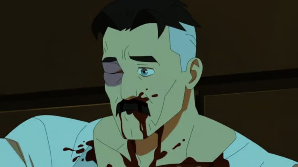 Nolan Grayson en el episodio 8 de la temporada 2 de Invincible
