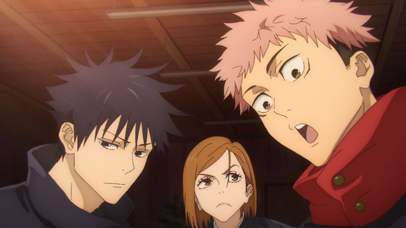 Megumi, Nobara et Yuji de Jujutsu Kaisen