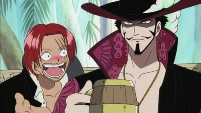 Shanks y Mihawk 