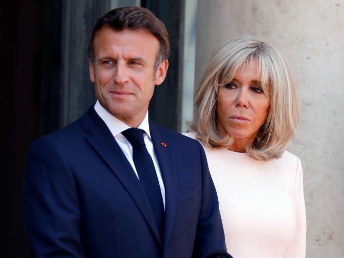 Emmanuel y Brigitte Macron