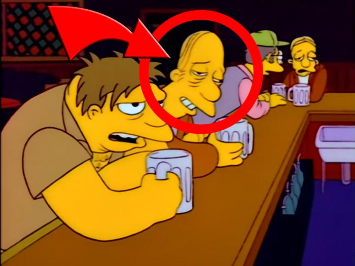 los simpsons larry bar moe