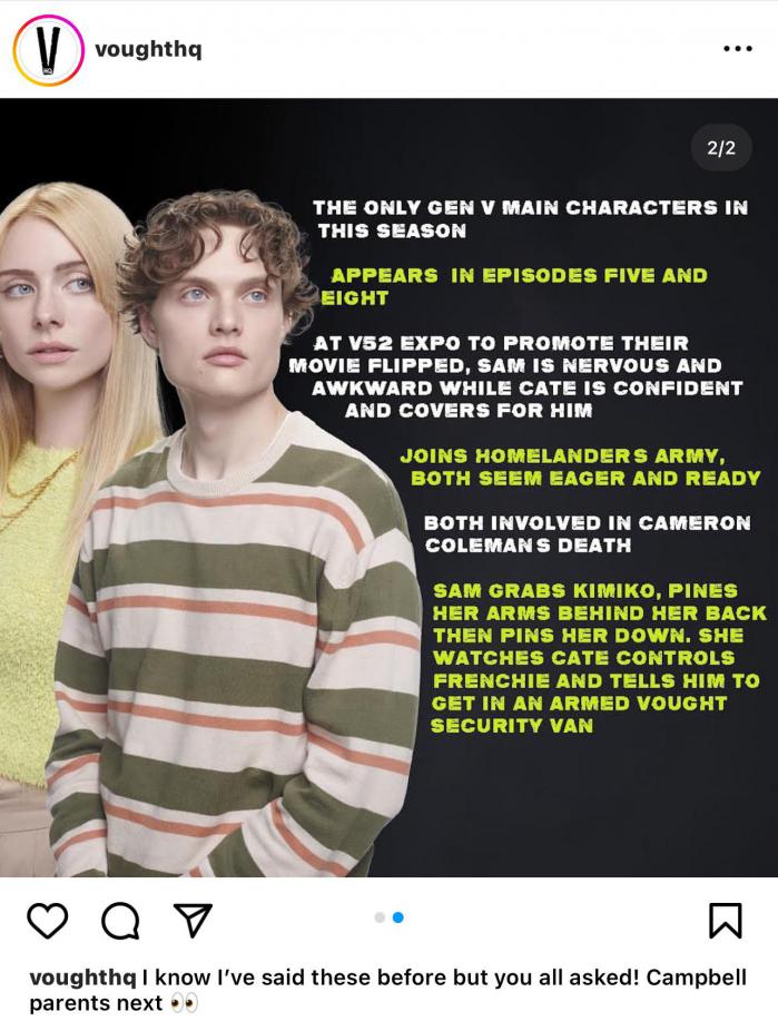 The Boys temporada 4: esta filtración sobre personajes de 2 Gen V molestará a los fanáticos 3 filtrar a los chicos s4