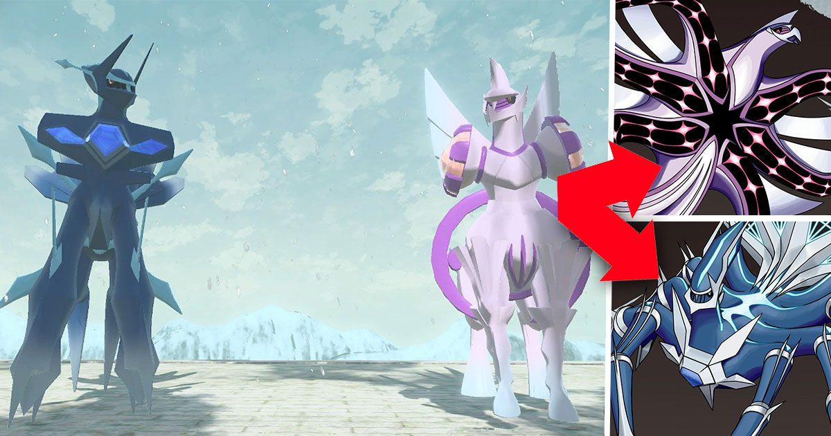 Pokémon: imagina las formas originales de Dialga y Palkia y lo hace mejor que Nintendo