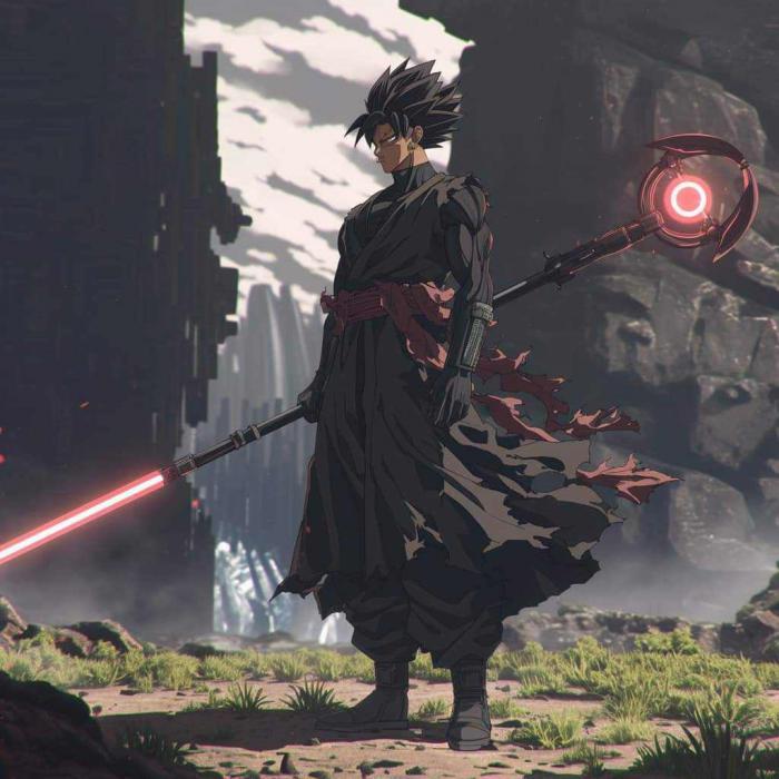 Dragon Ball Super: 8 Goku Black revisitado 5 gokû negro con su lanza