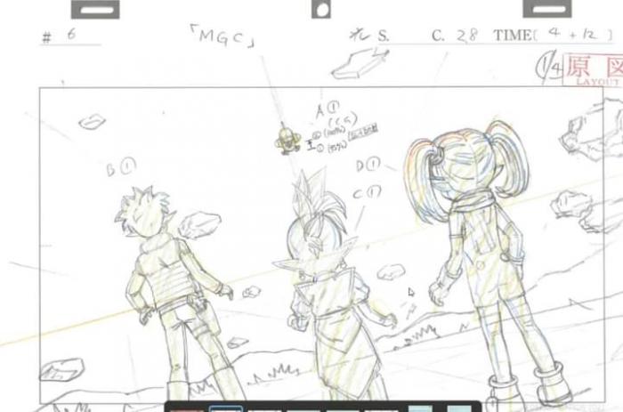 Genga con Kaioshin, Pansy y Glorio