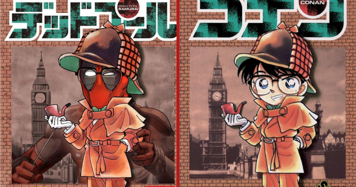 referencia al detective Conan en Deadpool Samurai temporada 2