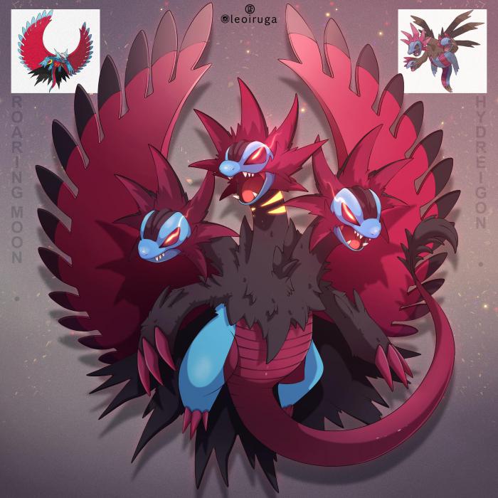 Fusión de Shadowroar y Hydreigon