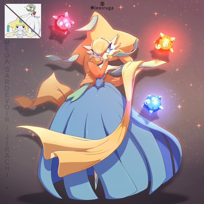 Fusión de Mega Gardevoir y Jirachi