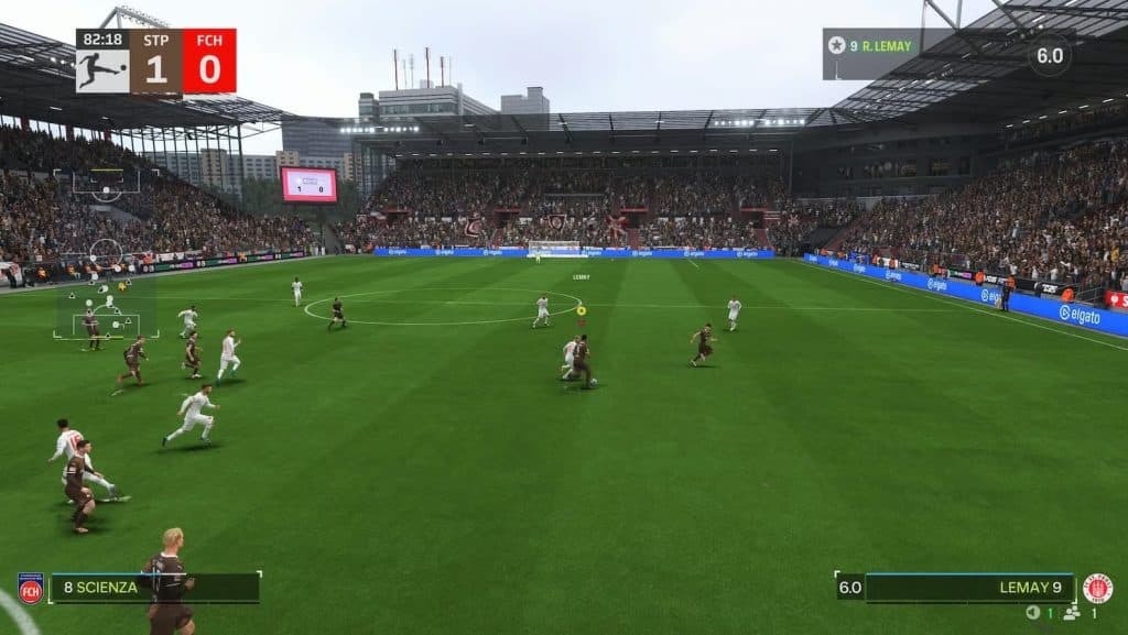 Cámara pro en un partido Carrera de EA FC 25