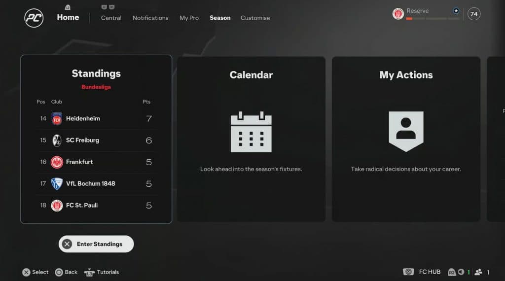 Cómo consultar tu balance en EA FC 25 Ultimate Team & Carrera 4 Balance Carrera jugador EA FC 25