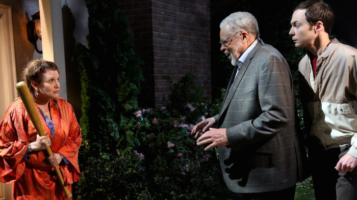 La teoría del Big Bang Carrie Fisher y James Earl Jones