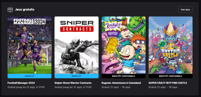 Juegos gratuitos de Epic Games Store