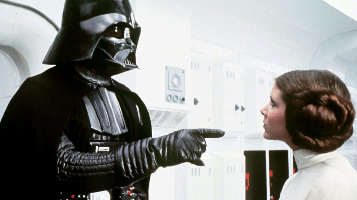 guerra de las galaxias leia y darth vader