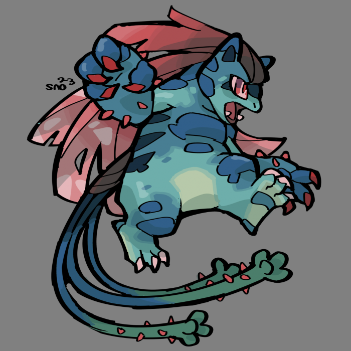 Pokémon: imagina sus versiones de los titulares de Rouge et Bleu, un resultado sublime 11 Nuevo diseño inicial