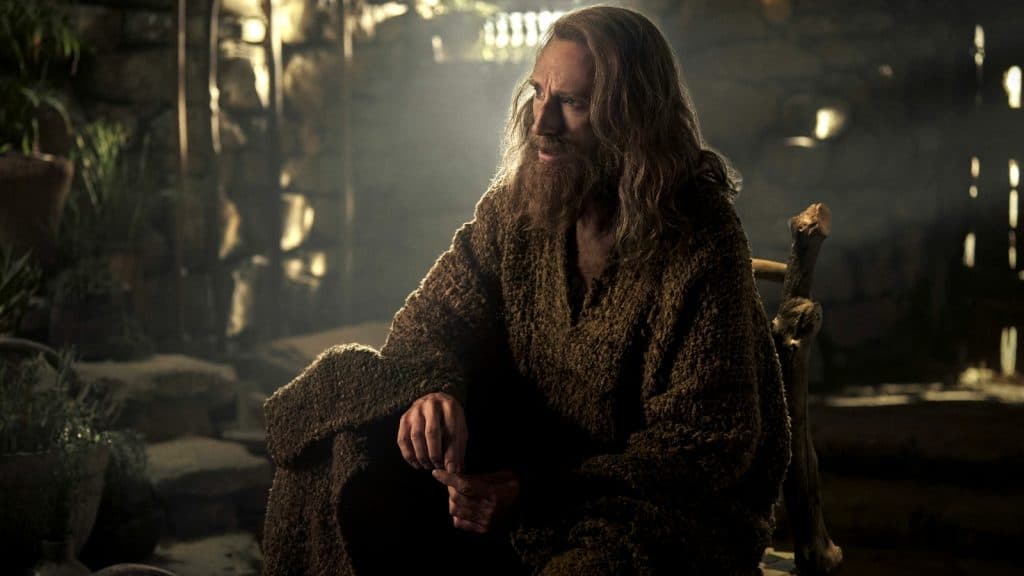 Imagen de Gandalf en la cabaña de Tom Bombadil