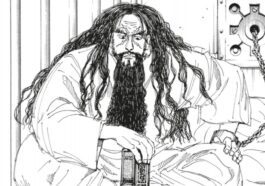 yuji en position de combat et sukuna souriant
