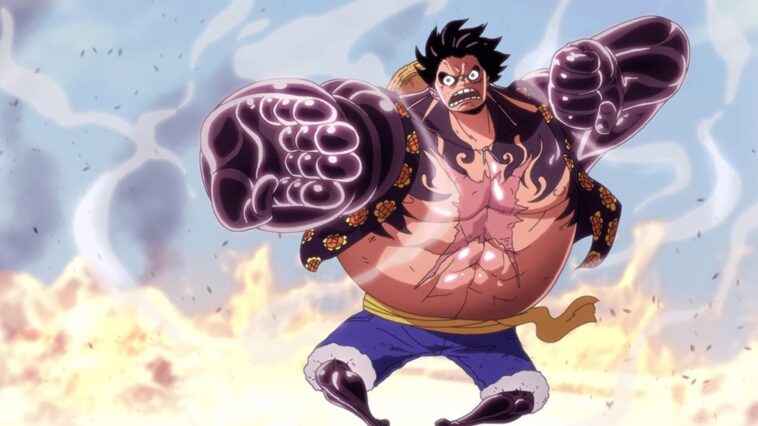 El capítulo 1129 de One Piece confirma una nueva utilización del Gear 4 de Luffy 1 Monkey D. Luffy dans One Piece