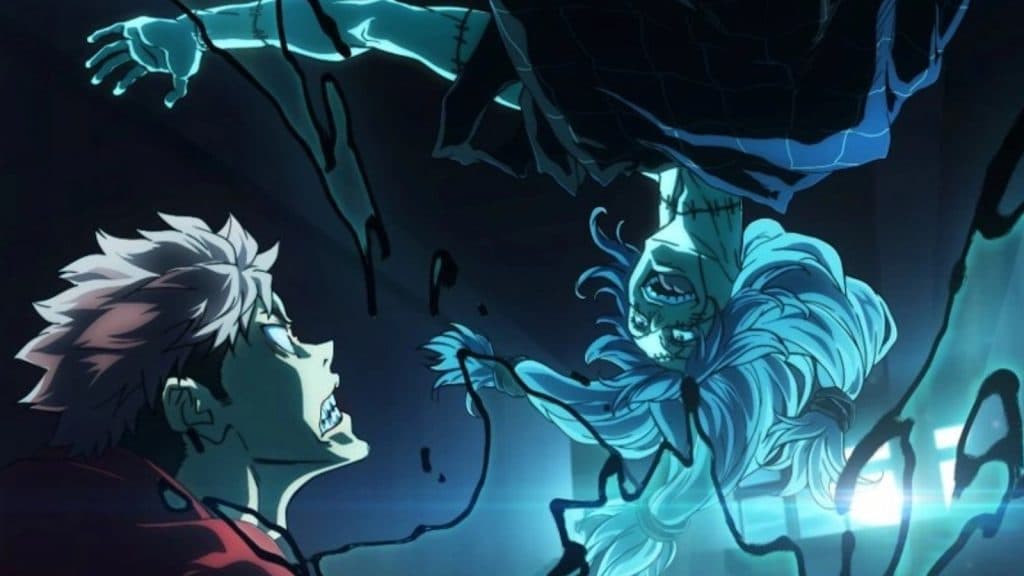 Yuji et Mahito se battent dans le visuel clé de l'arc Petit Poisson de Jujutsu Kaisen