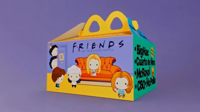 McDonald's: por el 30 aniversario de Friends, un Happy Meal para adultos 4 Caja de amigos