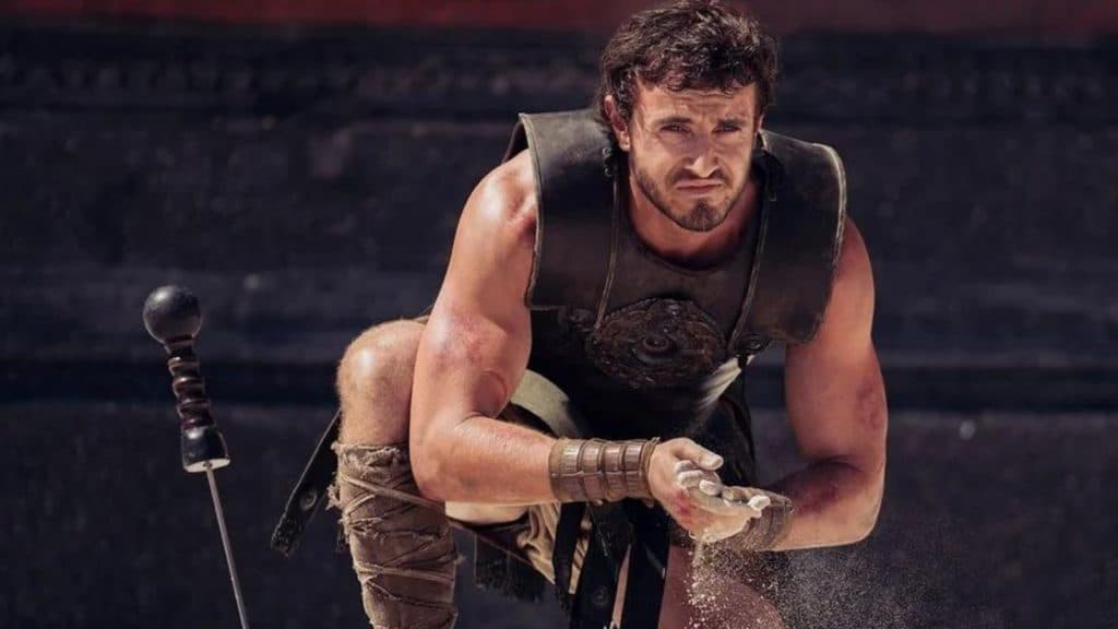 Lucio Verus (Paul Mescal) en Gladiator 2