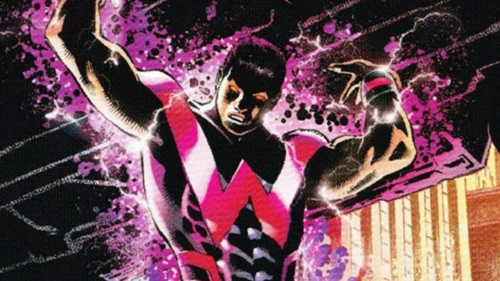 El héroe Wonder Man usa sus poderes