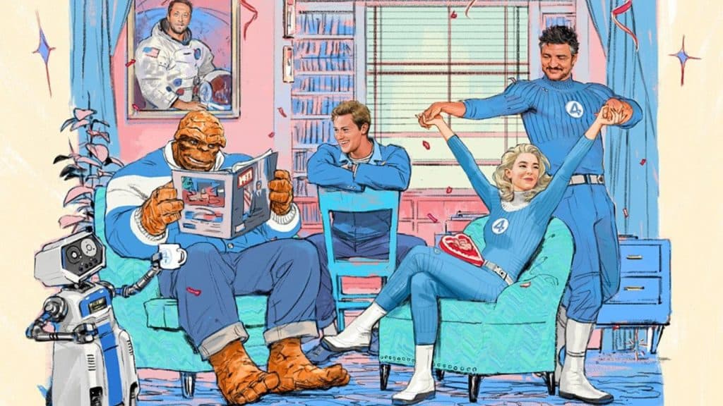 4 fantásticos casting póster día de san valentín