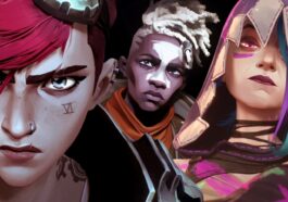 Vi en position de combat, maquillée en noir et blanc dans la saison 2 d