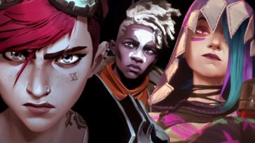 Vi en position de combat, maquillée en noir et blanc dans la saison 2 d