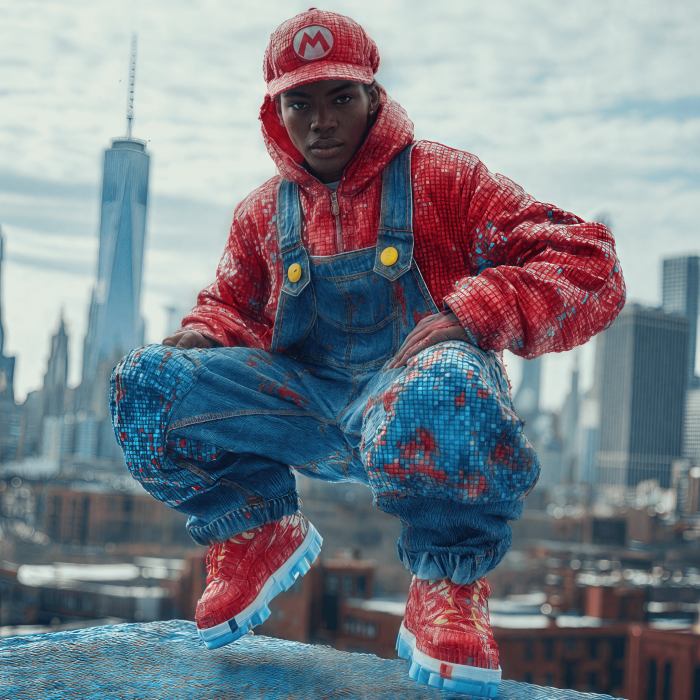 Mono Mario para hombre.