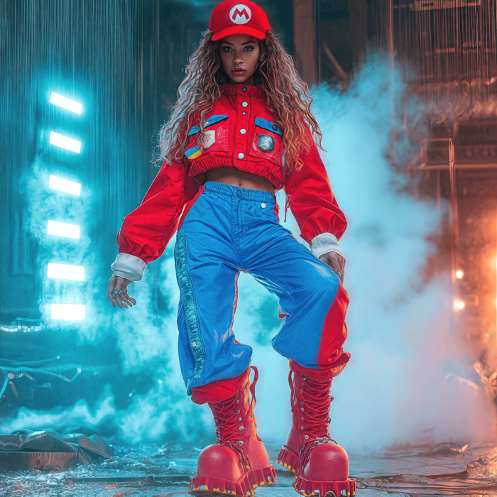 Un outfit muy trendy al estilo Mario para mujer