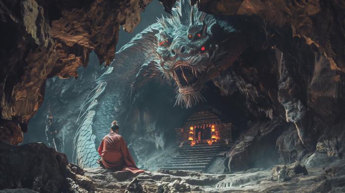 Un dragón guardián