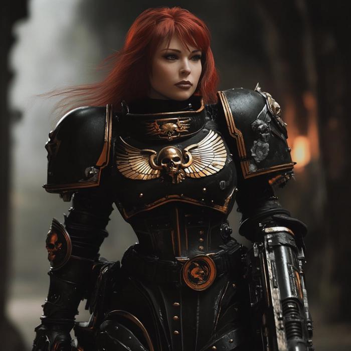 Hulk, Thor, Iron man: 6 Vengadores, estilo Warhammer 40K 8 viuda negra