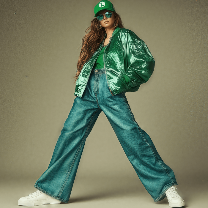 Un estilo verde para el Luigi femenino