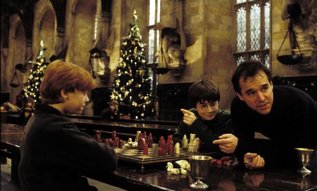 Rupert Grint, Daniel Radcliffe y Chris Columbus