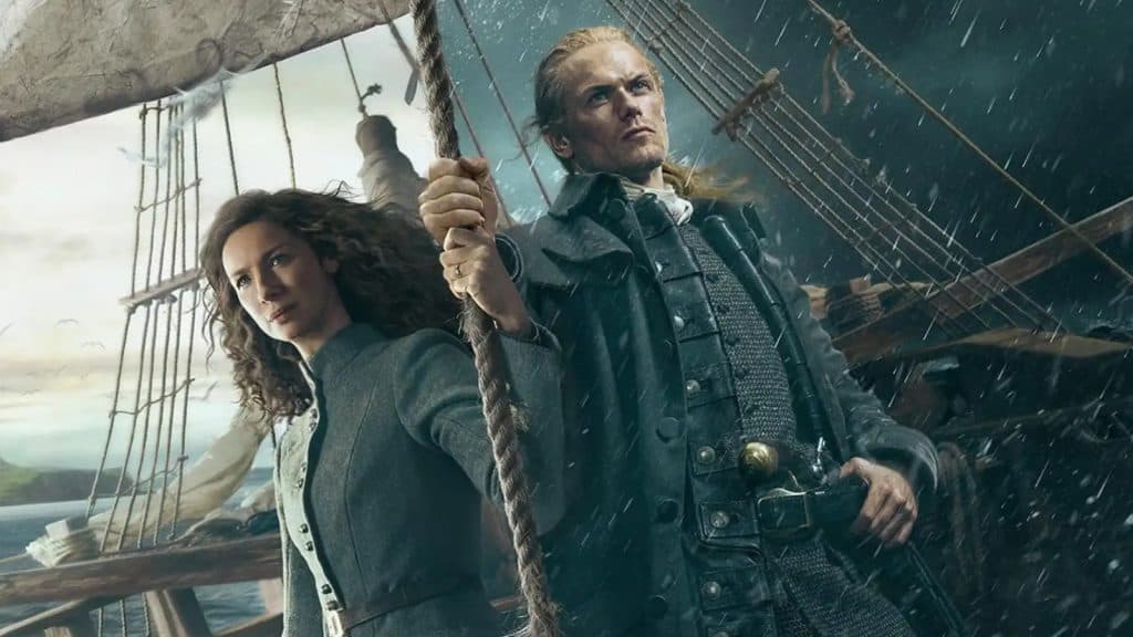 Claire y Jamie en la imagen promocional de la temporada 7 de Outlander