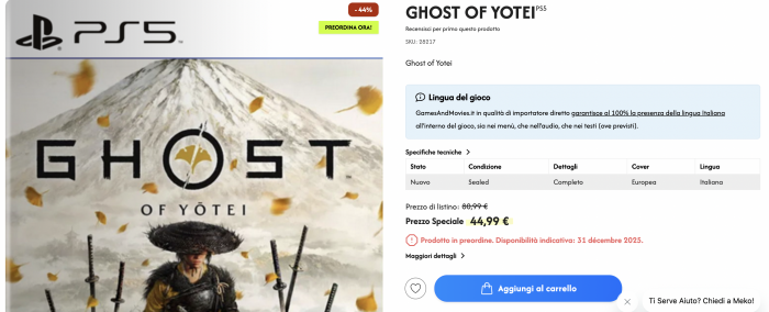 Préco Ghost of Yotei