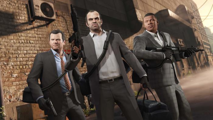 Michael, Trevor y Franklin en GTA V
