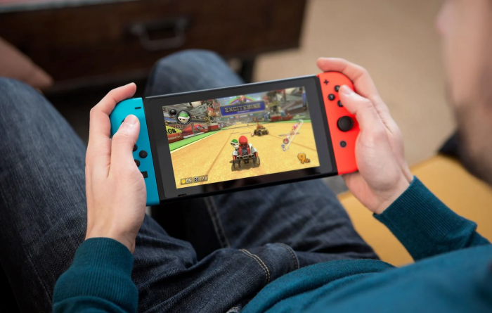 Jugador en Nintendo Switch