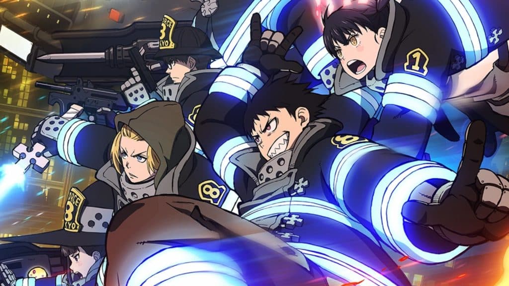 La octava unidad en el póster de la temporada 3 de Fire Force