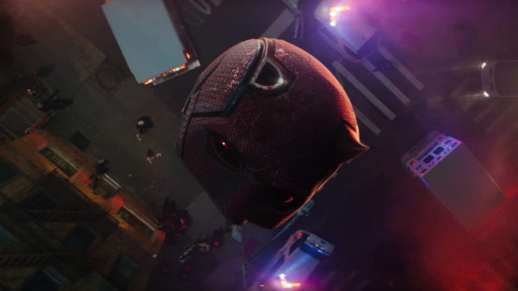 La máscara de Daredevil cae de un techo en Daredevil Born Again