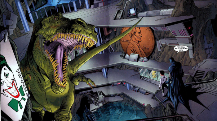 La batcave t-rex 