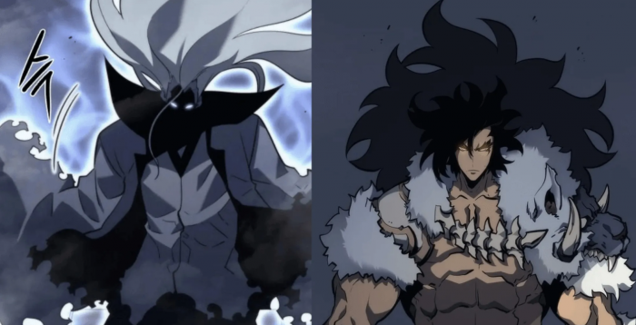 Sillad y Rakan en el Manhwa por niveles solitario