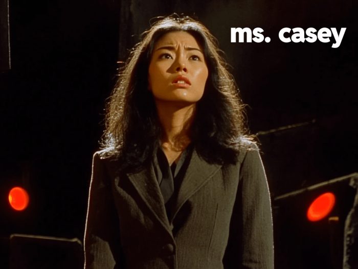 Severancia: 8 caracteres al estilo de los años 70 4 Sra. Casey