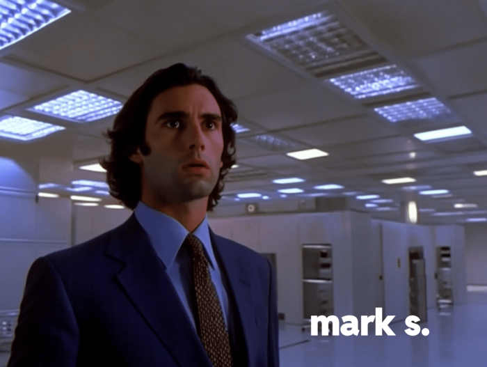 Severancia: 8 caracteres al estilo de los años 70 5 Mark S.