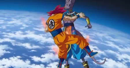 Beerus Pierces Goku