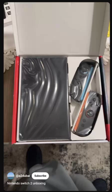 Unboxing Nintendo Switch 2