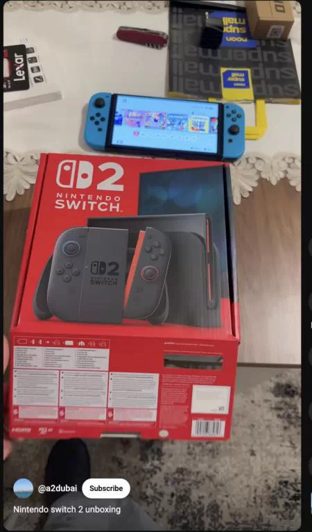 Unboxing Nintendo Switch 2