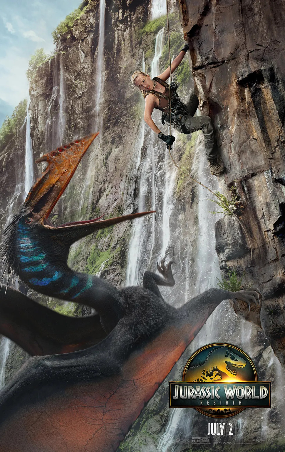 Jurassic World 4 nuevos carteles con dinosaurios cada vez mas