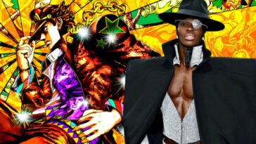 La extraña aventura de JoJo: el atuendo de este modelo está inspirado en el anime en la Gala Met 2025