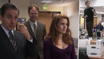 La oficina: un personaje de culto de la serie en la primera imagen del periódico